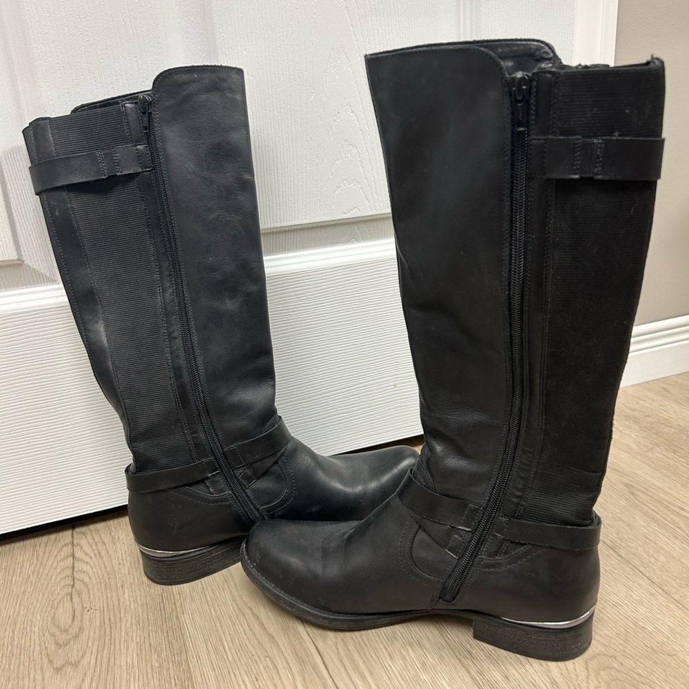 Remonte Women’s Tall Black Boots - Picture 4 of 8